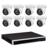 8MP Hikvision Colorvu CCTV Kit: 8 x Colorvu Turret Liveguard Cameras + 8CH M Series NVR / 4TB