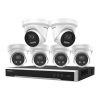 Hikvision 6 Cameras & 8 Channel CCTV Kit: 2 x 8MP ColorVu & 4 x 6MP AcuSense Turret Cameras + 8CH 8K NVR Bundle